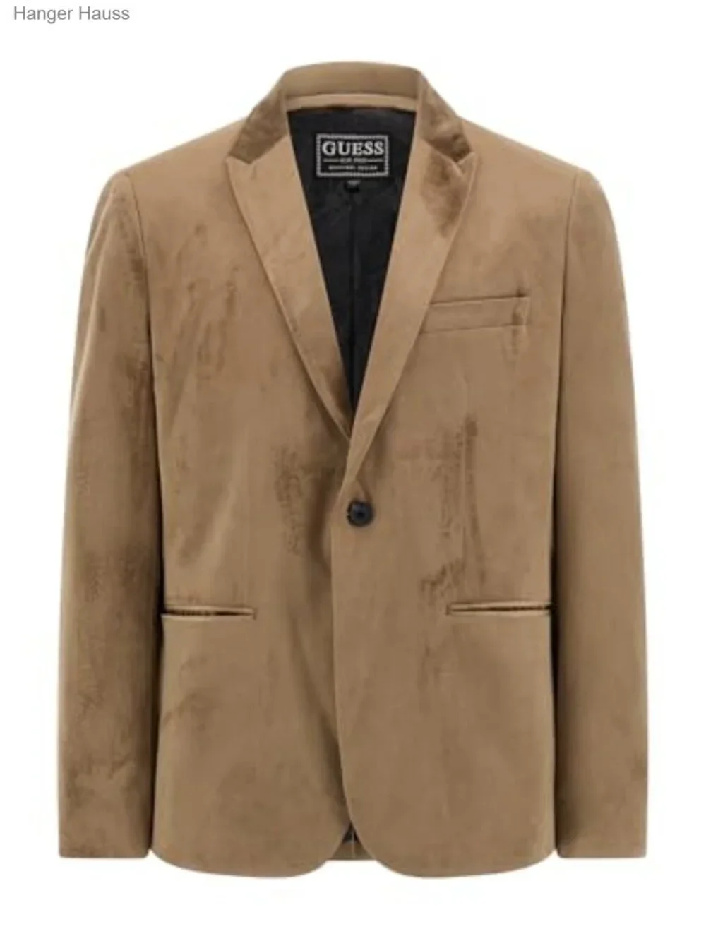 Velvet Mens Sport Coat Blazer Notch Collar Button Front